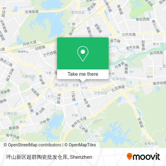 坪山新区超群陶瓷批发仓库 map