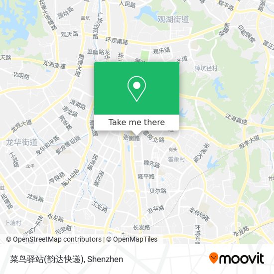 菜鸟驿站(韵达快递) map