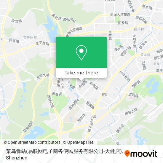 菜鸟驿站(易联网电子商务便民服务有限公司-天健店) map