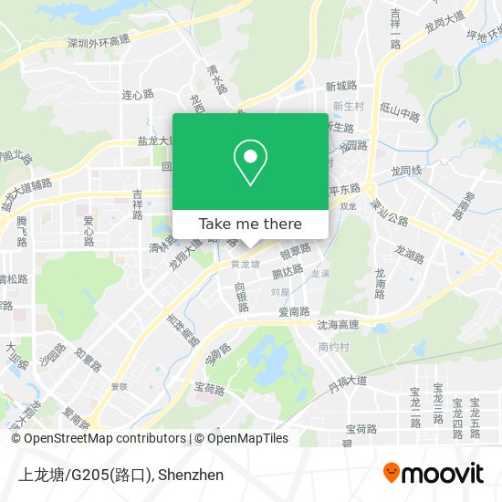 上龙塘/G205(路口) map