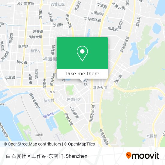 白石厦社区工作站-东南门 map