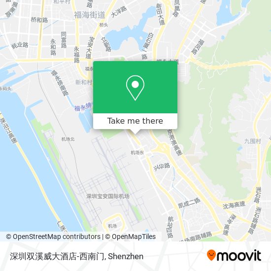 深圳双溪威大酒店-西南门 map