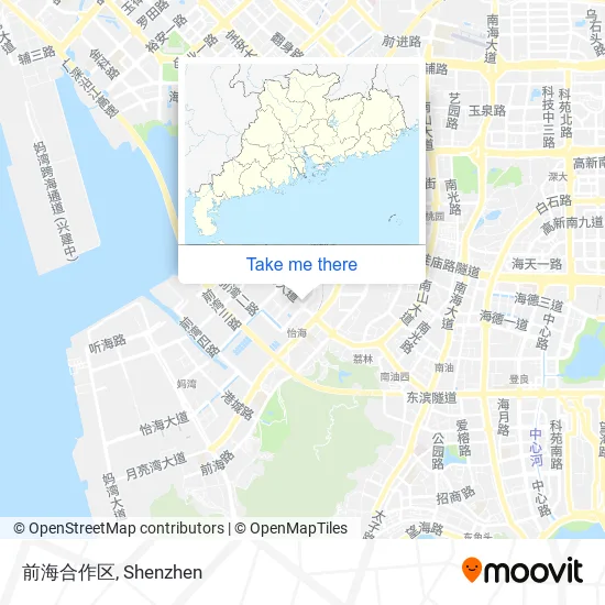 前海合作区 map