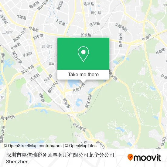 深圳市嘉信瑞税务师事务所有限公司龙华分公司 map