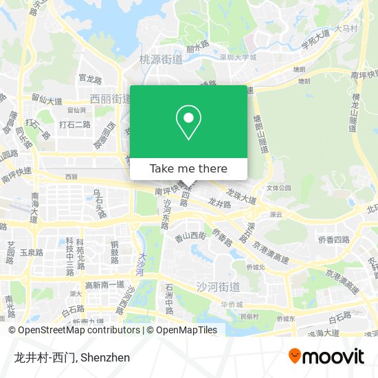 龙井村-西门 map
