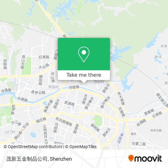 茂新五金制品公司 map