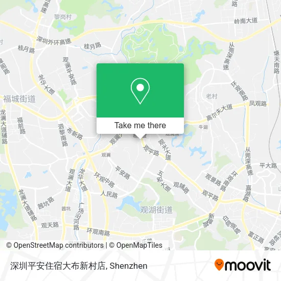 深圳平安住宿大布新村店 map
