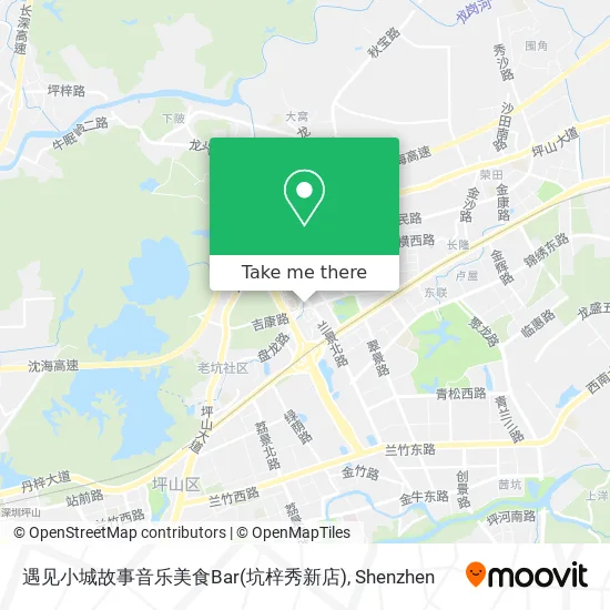 遇见小城故事音乐美食Bar(坑梓秀新店) map