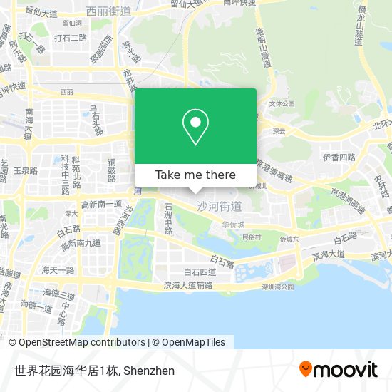 世界花园海华居1栋 map