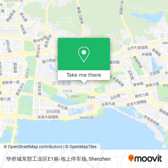 华侨城东部工业区E1栋-地上停车场 map