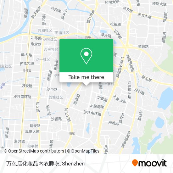 万色店化妆品内衣睡衣 map