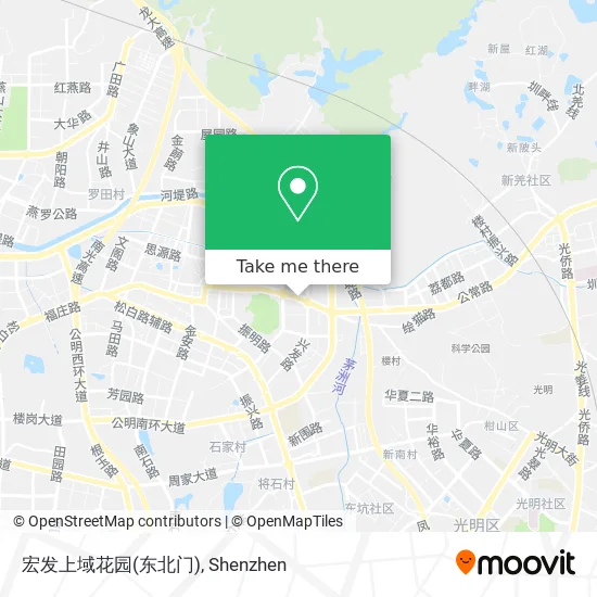 宏发上域花园(东北门) map