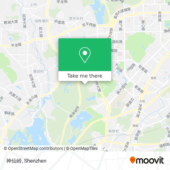 神仙岭 map