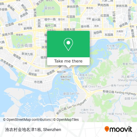 渔农村金地名津1栋 map