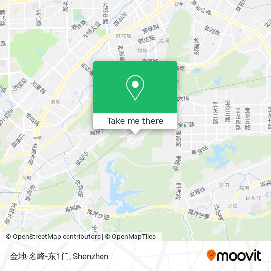 金地·名峰-东1门 map