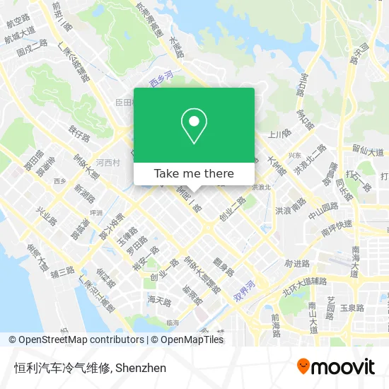 恒利汽车冷气维修 map