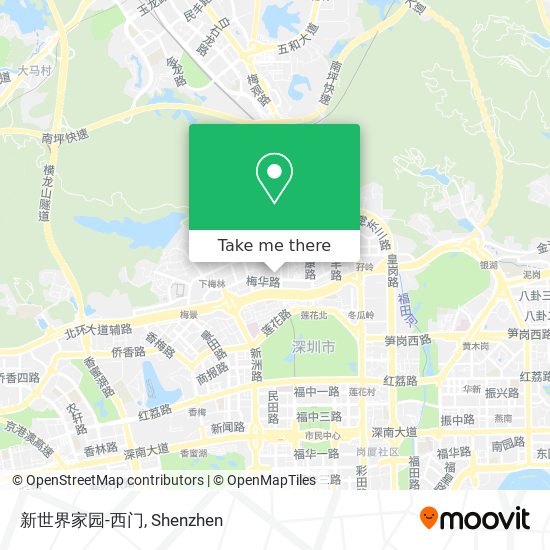 新世界家园-西门 map