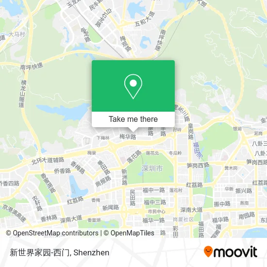 新世界家园-西门 map