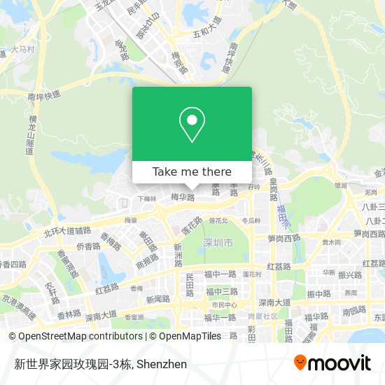 新世界家园玫瑰园-3栋 map