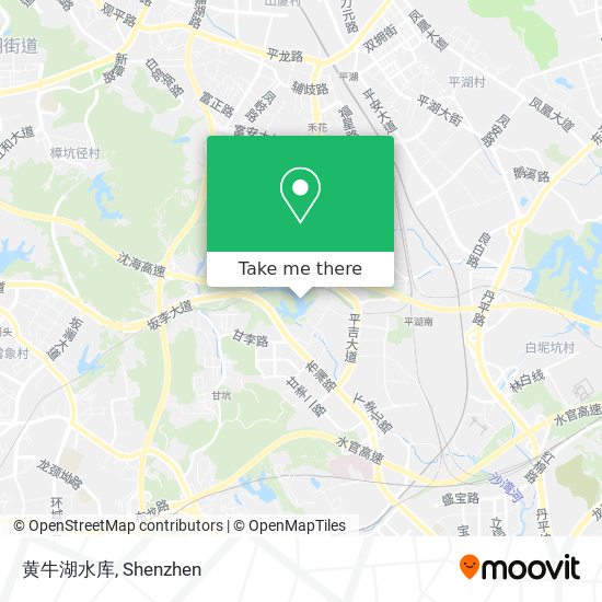 黄牛湖水库 map