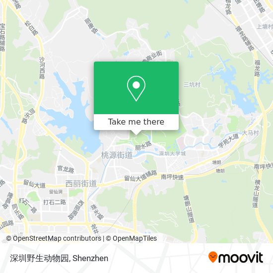 深圳野生动物园 map