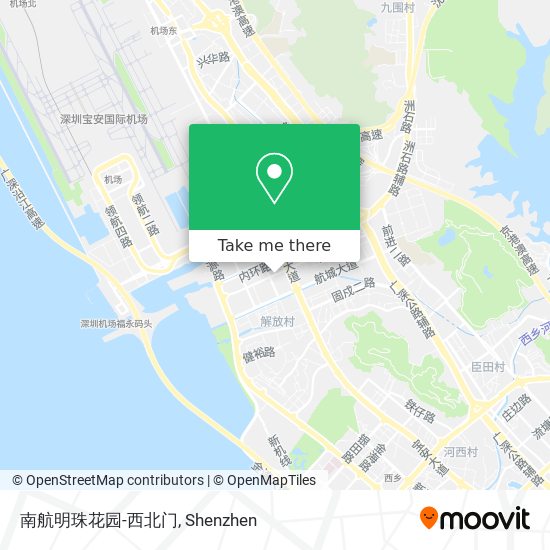南航明珠花园-西北门 map