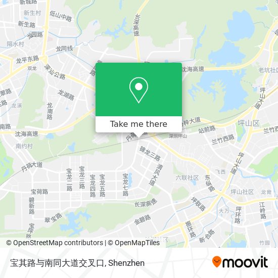宝其路与南同大道交叉口 map
