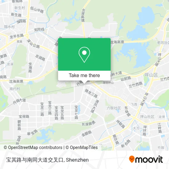 宝其路与南同大道交叉口 map