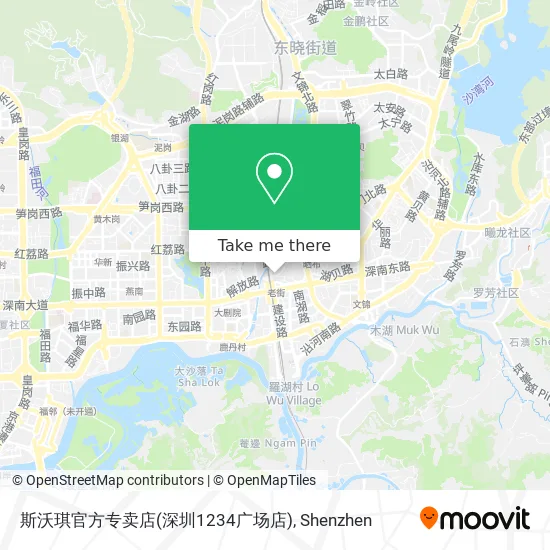斯沃琪官方专卖店(深圳1234广场店) map