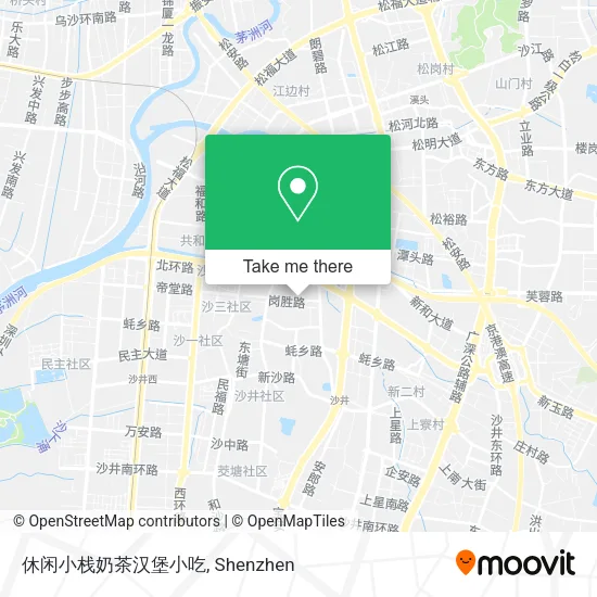 休闲小栈奶茶汉堡小吃 map