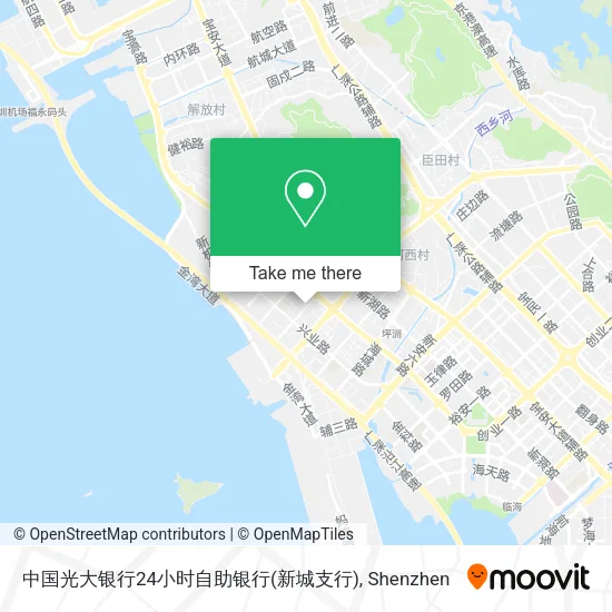 中国光大银行24小时自助银行(新城支行) map