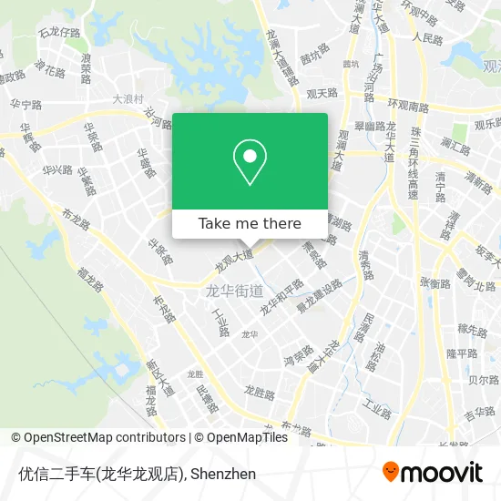优信二手车(龙华龙观店) map
