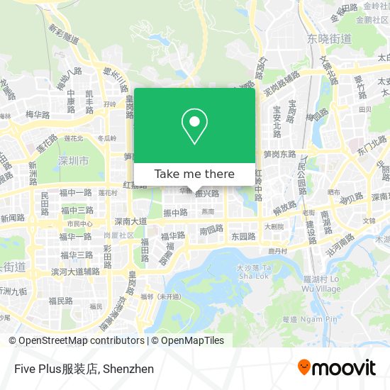 Five Plus服装店 map