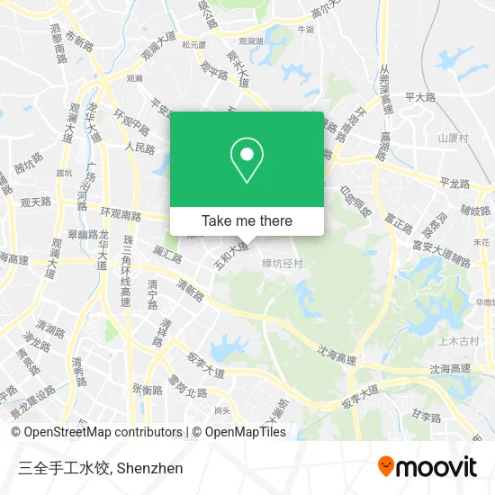 三全手工水饺 map
