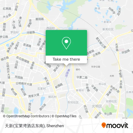 天新(宝莱湾酒店东南) map