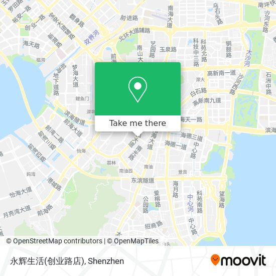永辉生活(创业路店) map