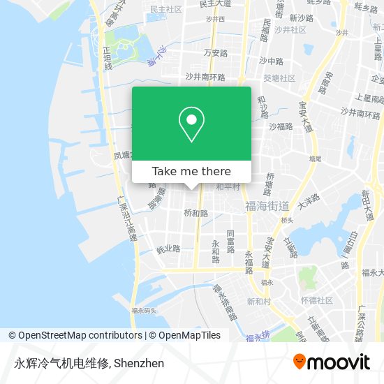 永辉冷气机电维修 map