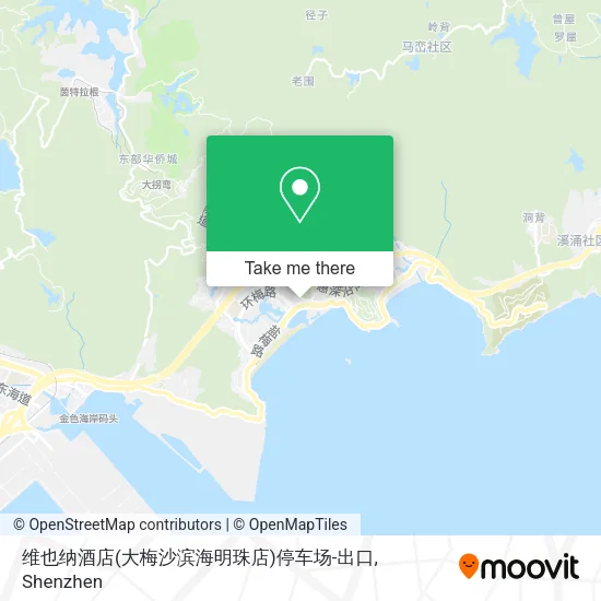 维也纳酒店(大梅沙滨海明珠店)停车场-出口 map