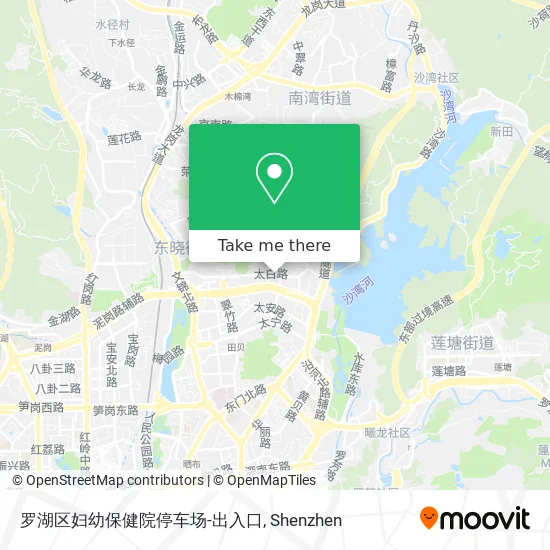 罗湖区妇幼保健院停车场-出入口 map