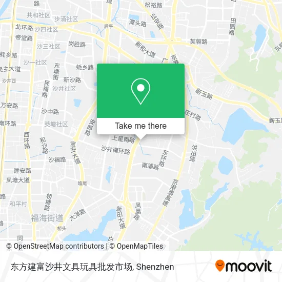 东方建富沙井文具玩具批发市场 map