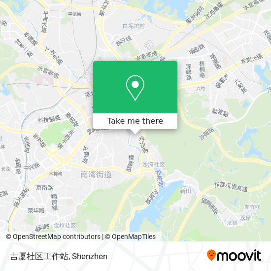 吉厦社区工作站 map