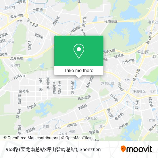 963路(宝龙南总站-坪山碧岭总站) map
