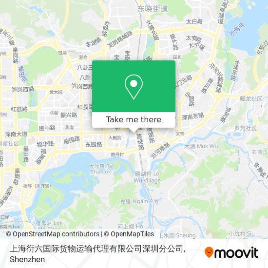 上海衍六国际货物运输代理有限公司深圳分公司 map