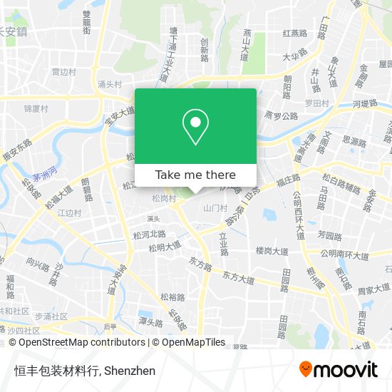 恒丰包装材料行 map
