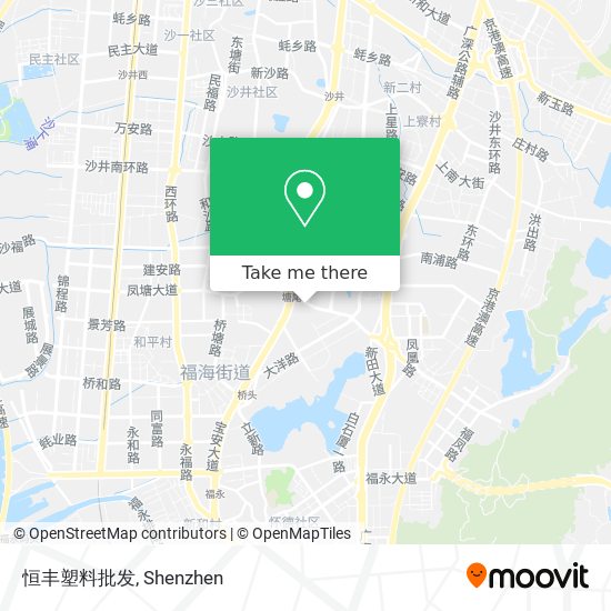 恒丰塑料批发 map