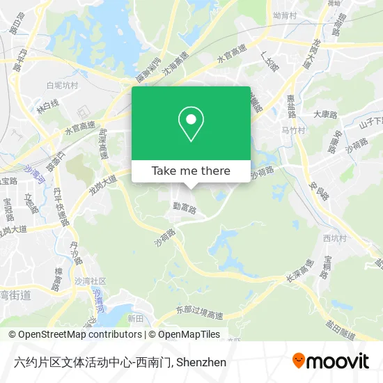 六约片区文体活动中心-西南门 map