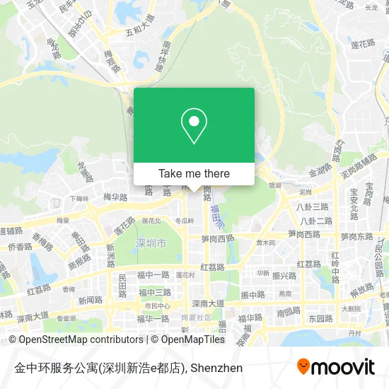 金中环服务公寓(深圳新浩e都店) map