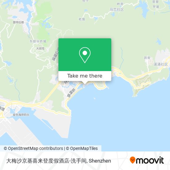 大梅沙京基喜来登度假酒店-洗手间 map