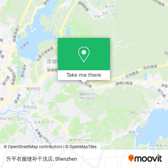 升平衣服缝补干洗店 map