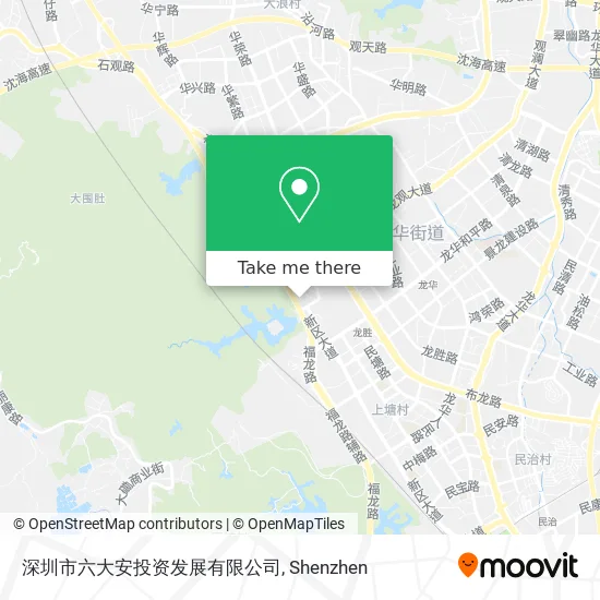 深圳市六大安投资发展有限公司 map